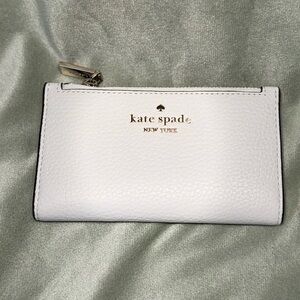 Kate Spade Leila Small Slim Bifold
Wallet White Lime Sherbet NWOT